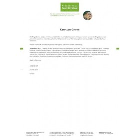 Sanct Bernhard Crème aux carottes avec calendula, millepertuis, miel, huile de carotte et vitamines 2 x 50 ml