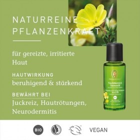 PRIMAVERA Nachtkerzensamenöl bio mildert Hautrötungen, 30 ml Huile