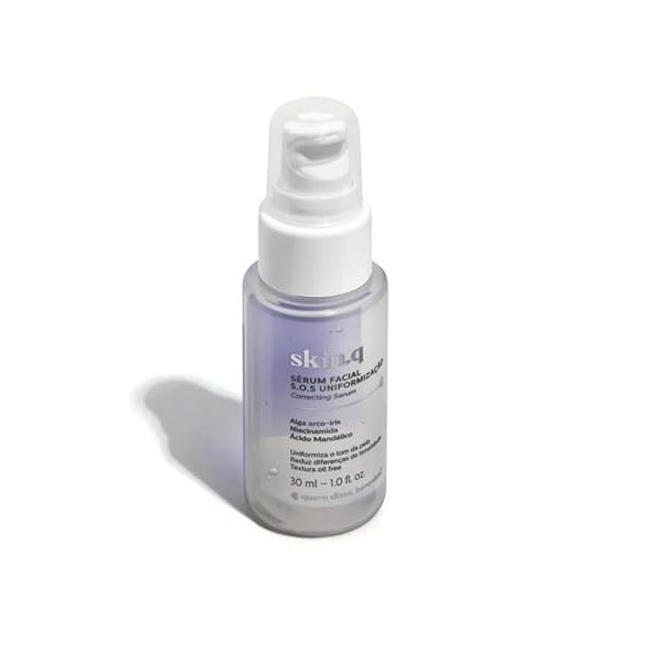 Skin.q Sérum Facial S.O.S Uniformización, Algas Arco-Iris, Niacinamida, Ácido Mandélico, 30 ml