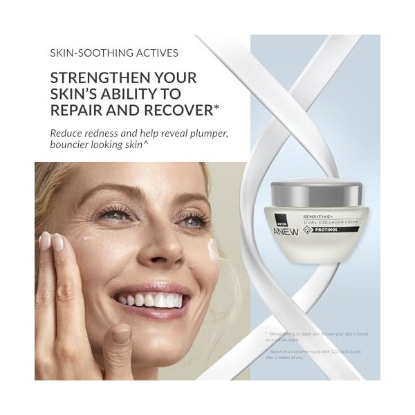 anew sensible crème double jour et nuit avec collagène 50ml