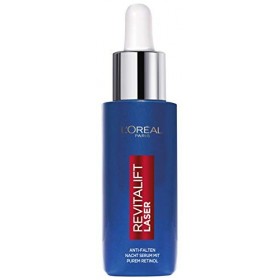 LOréal Paris Pures Retinol Sérum de nuit pour rides atténuées, une peau hydratée et uniforme avec rétinol et acide hyaluroni