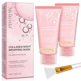 Collagen Night Wrapping Mask，Masque Collagene Visage Korean，Masque de Nuit Au Collagène，Masque de Soin Coréen pour Hydrater, 