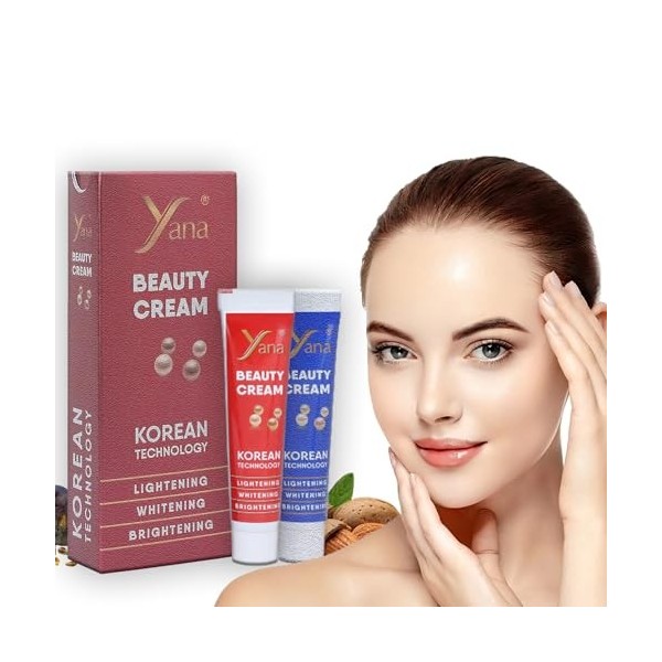 Yana Crème De Beauté À Technologie Coréenne Pour Blanchir Le Visage, Les Aisselles Et Tout Le Corps Au Glutathion À Lacide K