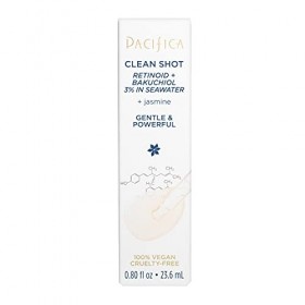 Pacifica Clean Shot Retinoid/Bakuchiol 3 pour Cent dans lEau de Mer Sérum Unisexe 0.8 oz