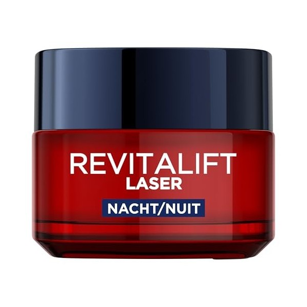 Loreal Paris Revitalift Laser X3 Crème-Masque Anti-Age de Nuit - Lot de 2