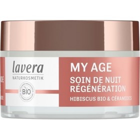 lavera MY AGE Crème de nuit - Crème de nuit contre la pigmentation - pour peaux matures - donne tonus & élasticité - vegan - 