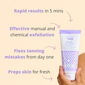 Skinny Tan Self-Tan Eraser - Manual and Chemical Exfoliation - Jelly-Like Texture - Removes Old Tan, Corrects Mistakes, and E...