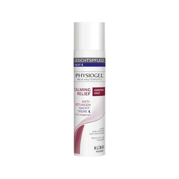 PHYSIOGEL Calming Relief Crème de nuit anti-rougeurs 40 ml