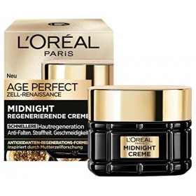 LOréal Paris Midnight Crème pour femme : régénère la peau pendant la nuit et protège pendant la journée avec une formule uni ...