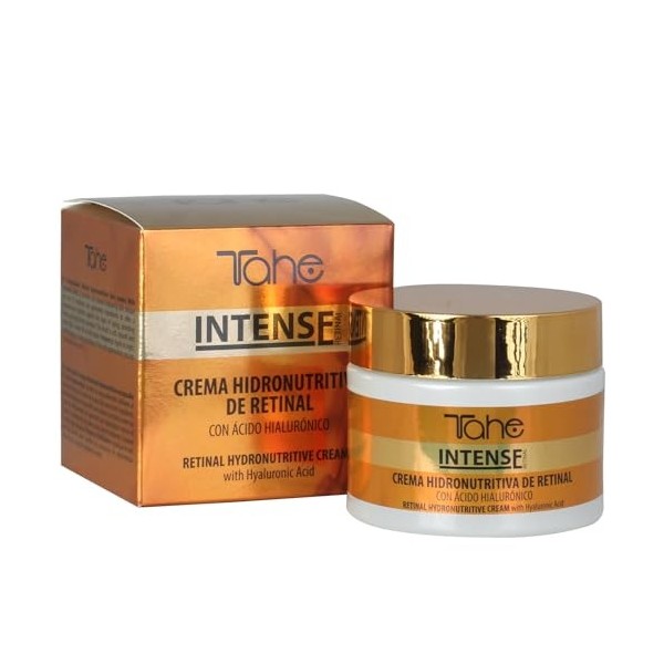 Tahe Intense Crème de nuit hydronutritive avec Rétinal, Bakuchiol et Acide Hyaluronique, 50 ml
