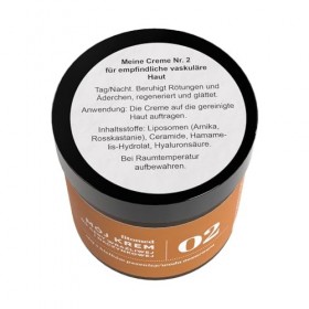 Fitomed Naturkosmetik Crème pour le visage pour peau vasculaire 55 g – Crème hydratante végétalienne pour le visage avec chât