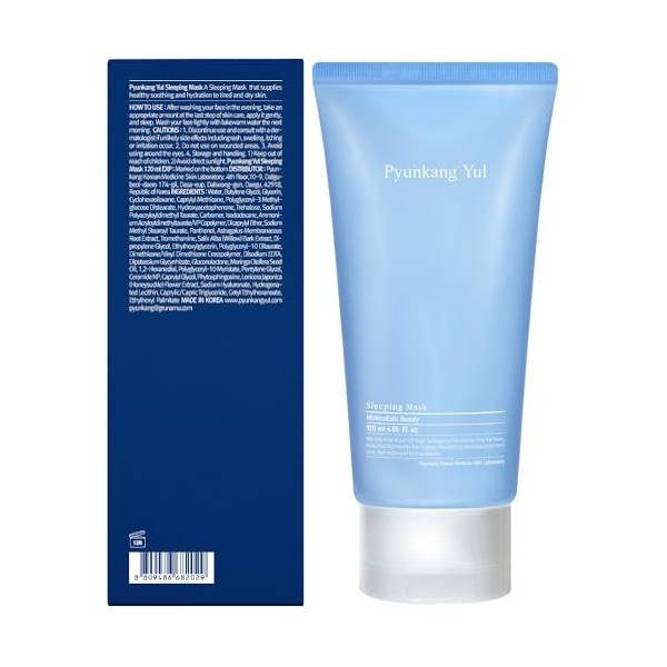 [PKY] Masque de Nuit Pyunkang Yul - Crée une Barrière dHydratation, Hydratant avec Céramide & Acide Hyaluronique, Zéro Irrit