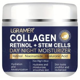 Crème au rétinol - Crème hydratante de jour et de nuit pour un soin raffermissant de la peau - Texture crémeuse - Légère et n