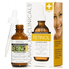 Advanced Clinicals Professional Strength Retinol Serum. Anti-aging, Wrinkle Reducing 1.75 Fl Oz. by Advanced Clinicals