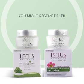 Lotus Herbals White Glow Skin Whitening & Brightening Nourishing Night Cream 60 g and Whitening & Brightening Gel Cream 60 g