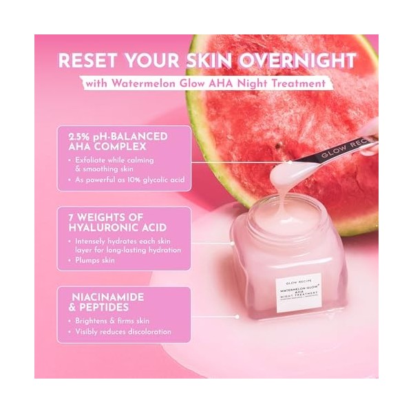 Glow Recipe - Watermelon Glow AHA Night Treatment 25 ml