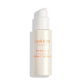 LUMENE Nordic-C [VALO] Sérum de nuit Glow Renew | Exfolie et hydrate la peau pendant la nuit | Contient des AHA naturels et d