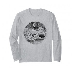 Desert Night Scene Circle Manche Longue