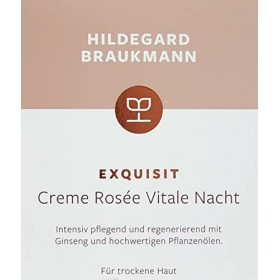 Hildegard Braukmann Exquisit Crème Rosée Vitale Nuit Crème Visage 50 ml