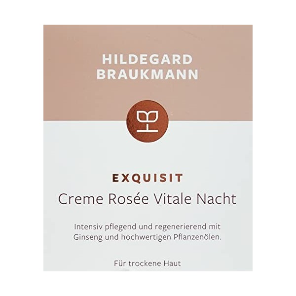 Hildegard Braukmann Exquisit Crème Rosée Vitale Nuit Crème Visage 50 ml