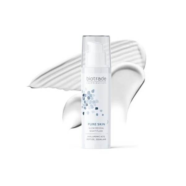 Pure Skin Glow Revival Night Fluid 50 ml avec acide hyaluronique peptides squalane niacinamide