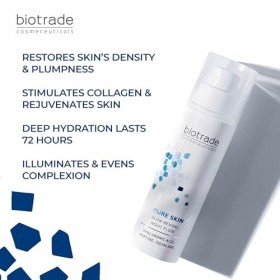 Pure Skin Glow Revival Night Fluid 50 ml avec acide hyaluronique peptides squalane niacinamide