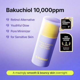 BY WISHTREND Crème de nuit rétinienne Bakuchiol à la vitamine A, alternative coréenne au rétinol, anti-âge, pour les ridules,