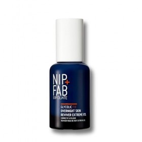 Nip+Fab Glycolic Fix Overnight Skin Reviver Extreme 8%, 45 ml, Exfoliant pour le Visage à lAcide Lactique et Formule Spécial