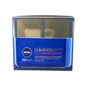 NIVEA Cellular Luminous630 Crème de nuit régénérante anti-taches foncées 50 ml – Intensive Skin Renewal avec technologie LUMI