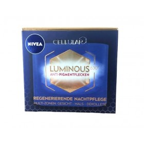 NIVEA Cellular Luminous630 Crème de nuit régénérante anti-taches foncées 50 ml – Intensive Skin Renewal avec technologie LUMI