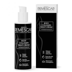 Remescar Crème de nuit au collagène pour le corps 200 ml – Réduit les rides et ridules, unifie lapparence de la peau, restru