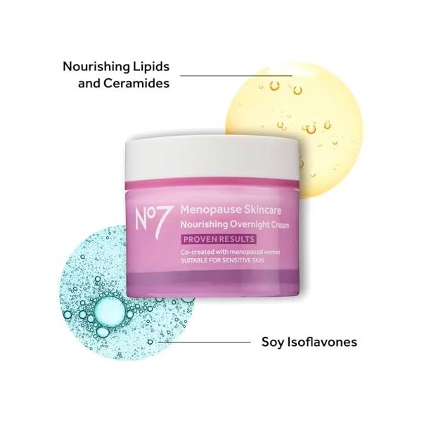 No7 Menopause Skincare Crème de nuit nourrissante 50 ml