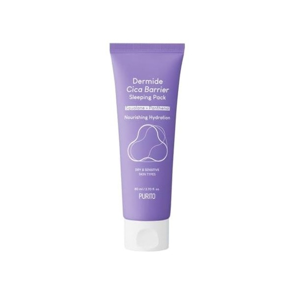 PURITO SEOUL Dermide Cica Barrier Sleeping Pack 80 ml Crème Jour et Nuit
