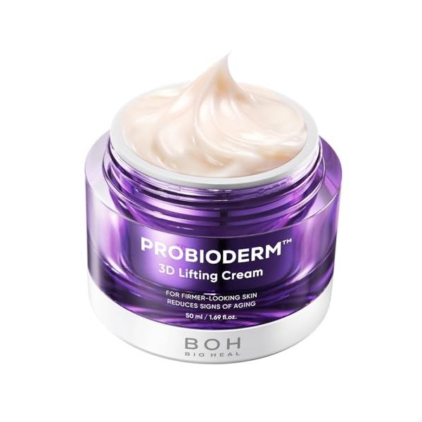 BIOHEAL BOH Probioderm 3D Lifting Cream 50,3 ml | Probiotiques coréens avancés anti-âge crème de nuit hydratante pour le visa