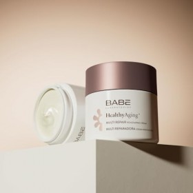Laboratorios Babé - Multi Reparadora | HealthyAging+ | Crema Facial Hidratante De Noche Renovadora 50 ml | Nutritiva | Regene