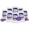 Glade® Gel Longue Durée Lavender - Infusé Aux Huiles Essentielles - Lot de 8