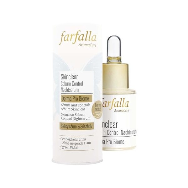 Farfalla Skinclear Derma Pro Biome Sérum de nuit Sebum Control 15 ml