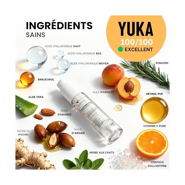 VidalForce Glow Night Crème de Nuit Anti-Âge Homme Femme – Anti-Rides avec Acide Hyaluronique Full Spectrum, Rétinol Encapsul