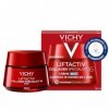 Vichy, Liftactiv, Crème de Nuit Anti-Âge Collagen Specialist, Lisse & Repulpe, Enrichi en Vitamine Cg, Pour tous Types de Pea