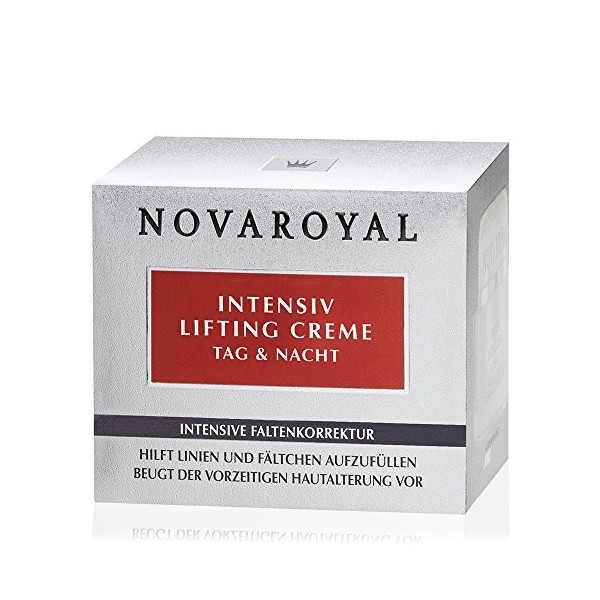 novaroyal® Crème Jour & Nuit – Agit Contre vorzeitige la formation de plis – Pour Visage Rides | avec effet lifting immédiat 