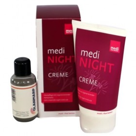 Medi Night 150 ml – Crème de soin pour des jambes reposantes après une journée dans des bas de contention + Olanmarp Lessive 