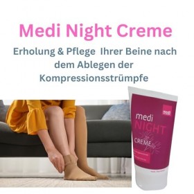 Medi Night 150 ml – Crème de soin pour des jambes reposantes après une journée dans des bas de contention + Olanmarp Lessive 