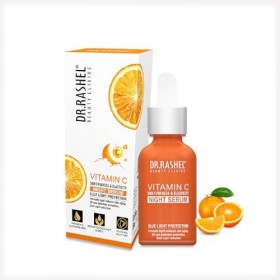 DR.Rashel Vitamin C Night Face Serum for Men & Women | Vitamin C Infused Skin Care for Anti Wrinkle, Anti Dullness, Reviving 