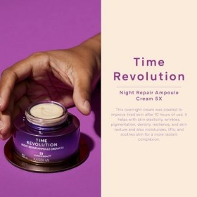 MISSHA - Time Revolution Night Repair Ampoule 5X | Revitalise la Peau Nocturne | Combat les Signes du Vieillissement | Amélio...