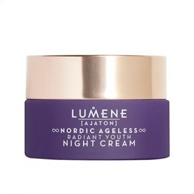 LUMENE Nordic Ageless [AJATON] Radiant Youth Night Cream | Rajeunit et régénère la peau pendant la nuit | Avec jus de bouleau