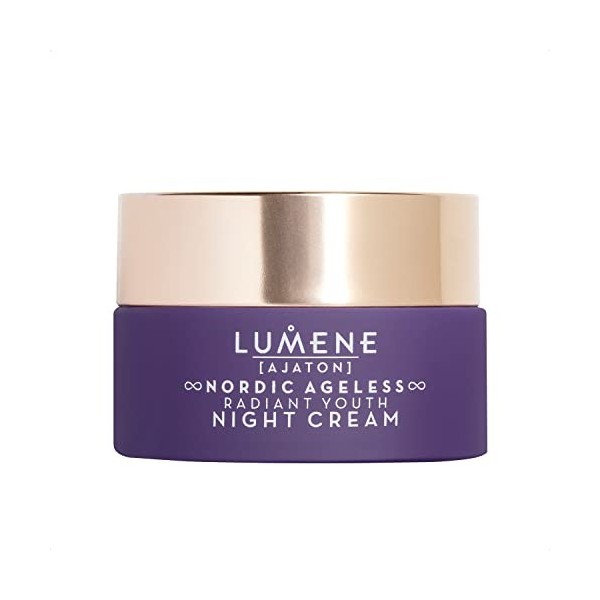LUMENE Nordic Ageless [AJATON] Radiant Youth Night Cream | Rajeunit et régénère la peau pendant la nuit | Avec jus de bouleau