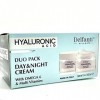 Delfanti Milano Lot de 2 crèmes de jour et de nuit anti-âge à lacide hyaluronique avec oméga 6 et plusieurs vitamines 50 ml