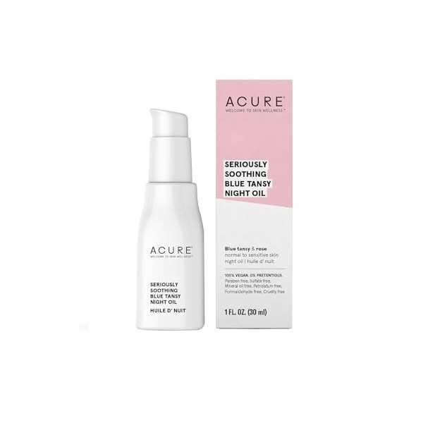 ACURE Soothing Blue Tansy Night Oil 30ml Crème Jour et Nuit