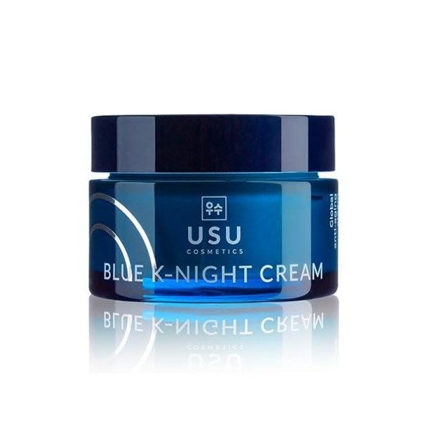 Crème anti-âge visage - Blue K-Night Cream - 50 ml - Aide à combattre les signes du vieillissement prématuré - Avec Syncronig