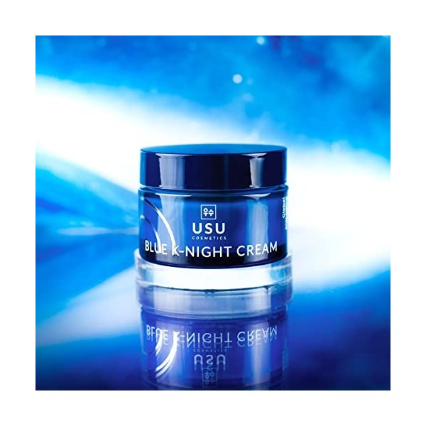 Crème anti-âge visage - Blue K-Night Cream - 50 ml - Aide à combattre les signes du vieillissement prématuré - Avec Syncronig
